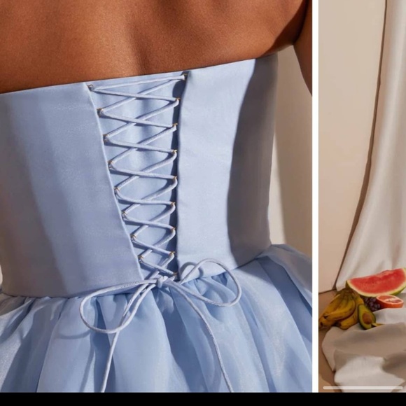 Oh Polly blue tulle dress with corset back - Picture 2 of 6